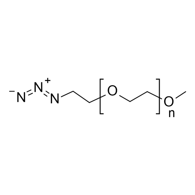 Structure of 89485-61-0 | poly(ethylene glycol) methyl ether azide, Mn=400