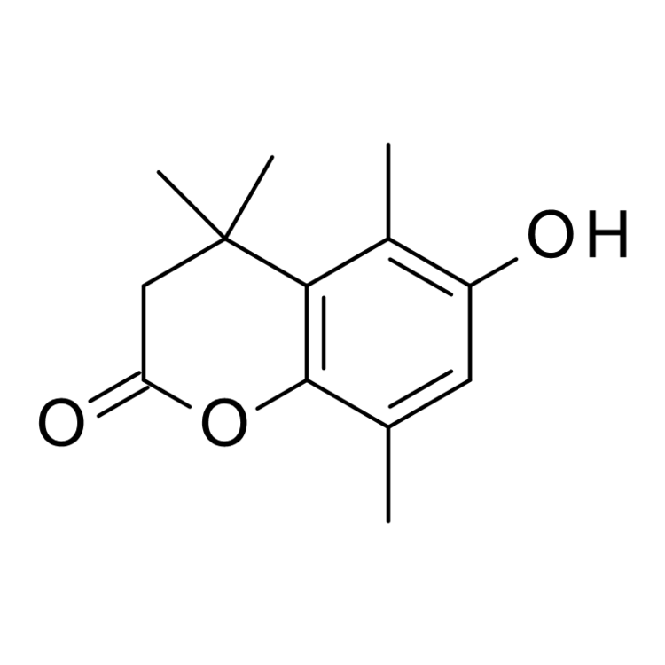 Structure of 84945-00-6 | 6-hydroxy-4,4,5,8-tetramethylhydrocoumarin