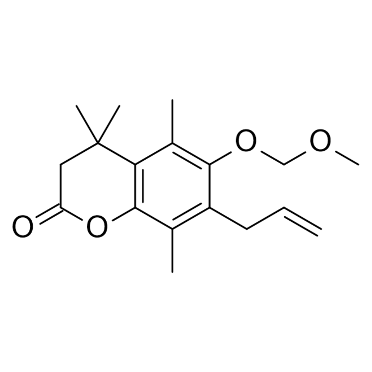 7-Allyl-6-(methoxymethoxy)-4,4,5,8-tetramethylhydrocoumarin