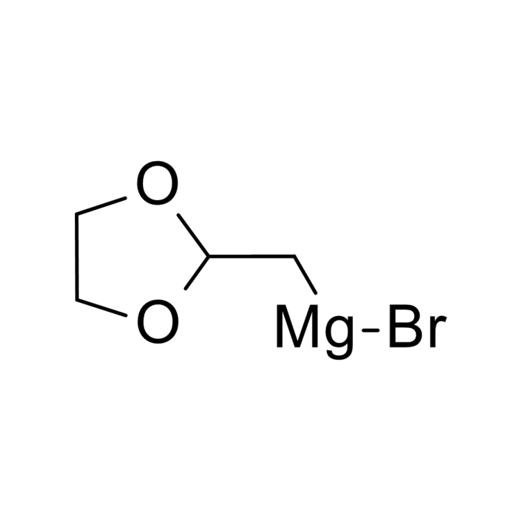 Structure of 180675-22-3 | (1,3-Dioxolan-2-ylmethyl)magnesium bromide, 0.50 M in THF