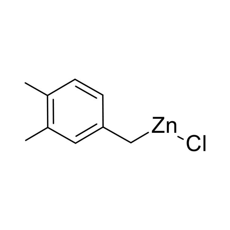 Structure of 2765568-22-5 | 3,4-Dimethylbenzylzinc chloride, 0.50 M in THF