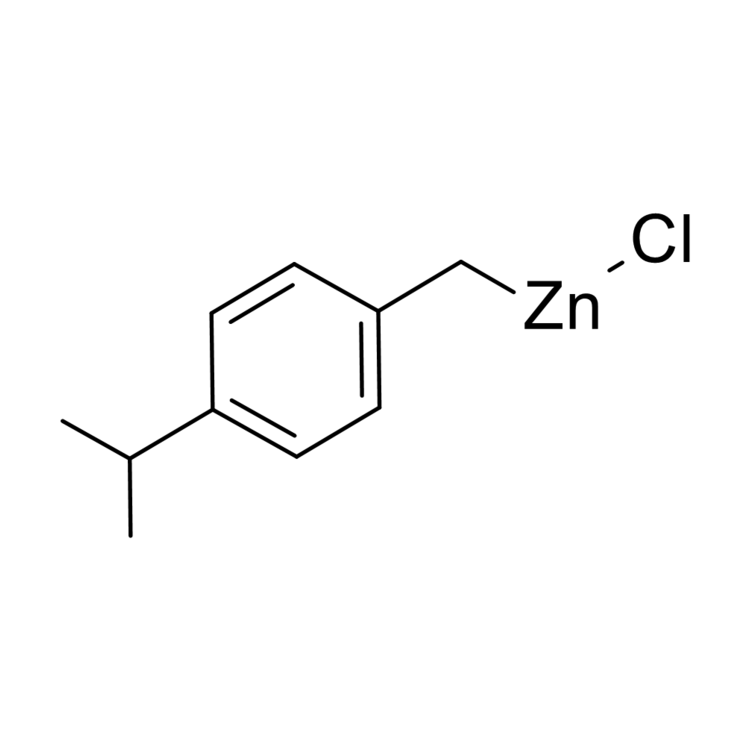 Structure of 2098457-03-3 | 4-iso-Propylbenzylzinc chloride, 0.50 M in THF