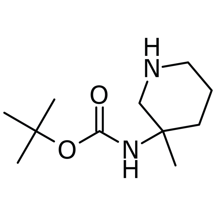 Structure of 169750-96-3 | 3-(Boc-amino)-3-methylpiperidine