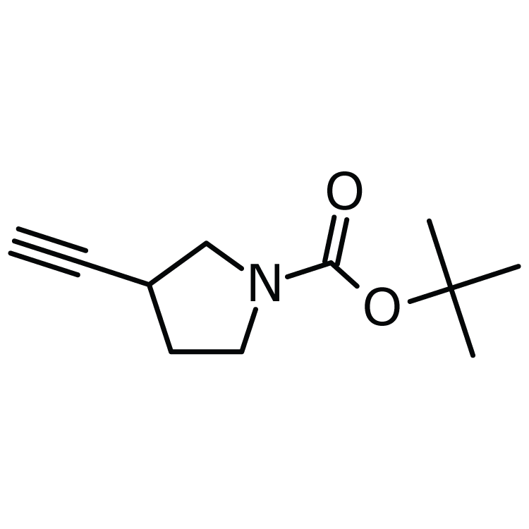 Structure of 287193-00-4 | 1-Pyrrolidinecarboxylic acid, 3-ethynyl-,1,1-dimethyl ester