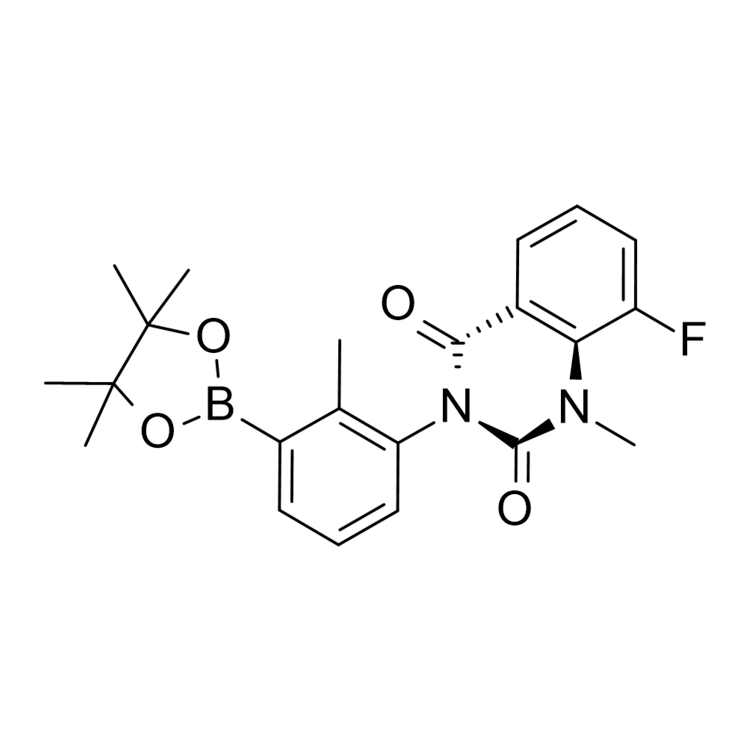 (3R)-8-Fluoro-1-methyl-3-[2-methyl-3-(4,4,5,5-tetramethyl-1,3,2-dioxaborolan-2-yl)phenyl]-2,4(1H,3H)-quinazolinedione