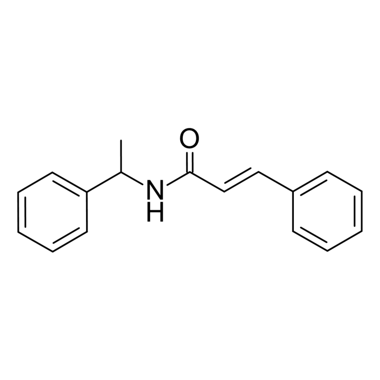 Structure of 1004997-26-5 | (2E)-3-phenyl-N-(1-phenylethyl)prop-2-enamide