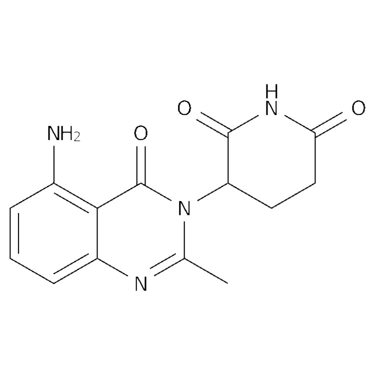 Structure of 1015474-32-4 | 3-(5-amino-2-methyl-4-oxoquinazolin-3-yl)piperidine-2,6-dione