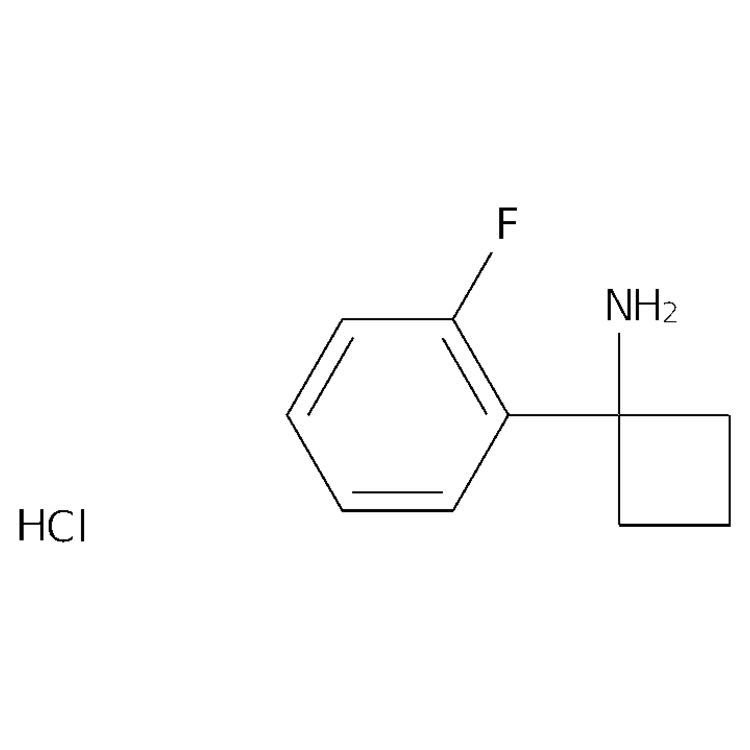 Structure of 1228879-28-4 | 1-(2-fluorophenyl)cyclobutan-1-amine hydrochloride