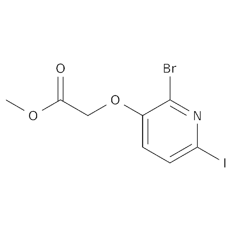 Methyl 2-[(2-bromo-6-iodo-3-pyridinyl)oxy]acetate