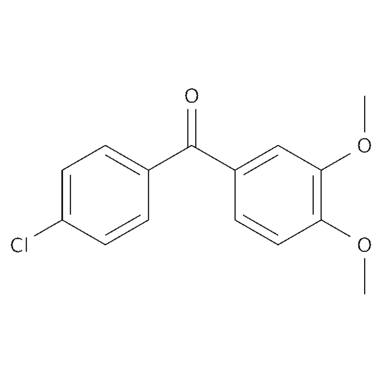 Structure of 116412-83-0 | (4-chlorophenyl)(3,4-dimethoxyphenyl)methanone