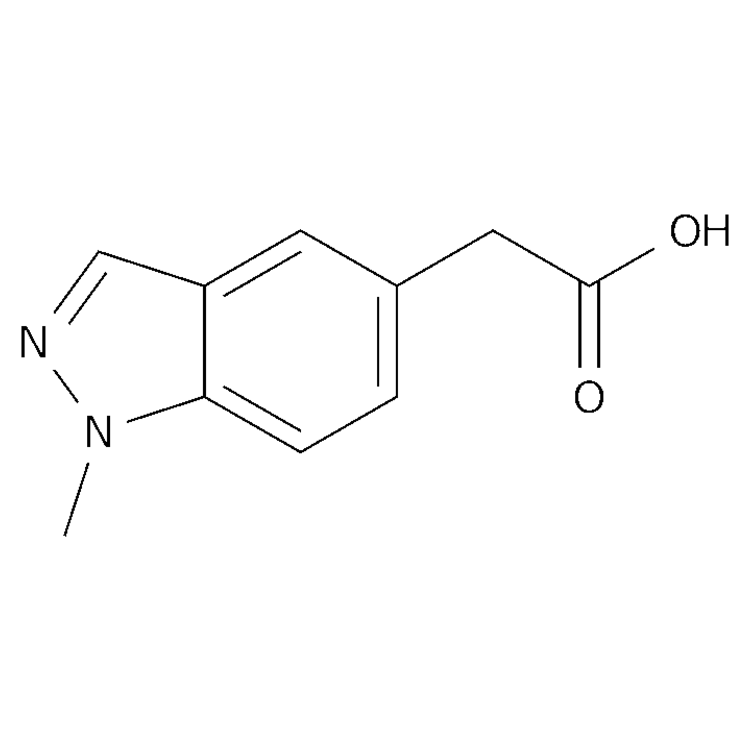 Structure of 1176749-66-8 | (1-methylindazol-5-yl)acetic acid