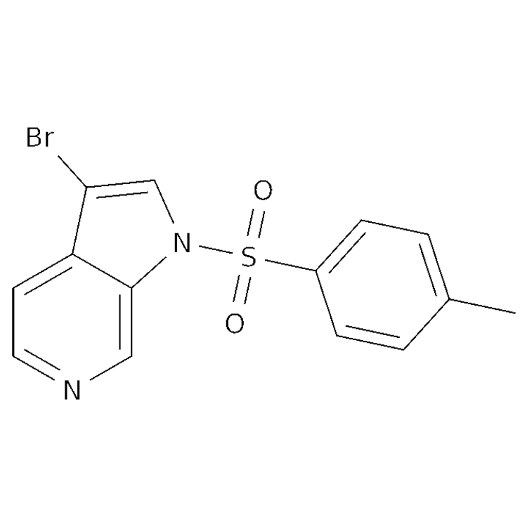 Structure of 1185427-21-7 | 3-bromo-1-[(4-methylbenzene)sulfonyl]pyrrolo[2,3-c]pyridine