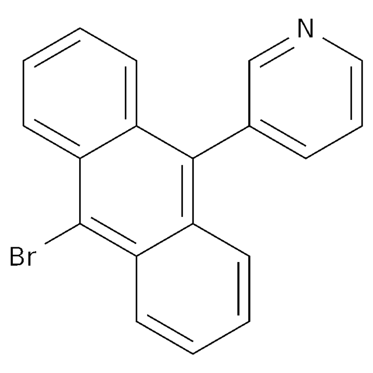 Structure of 1196690-43-3 | 3-(10-bromoanthracen-9-yl)pyridine