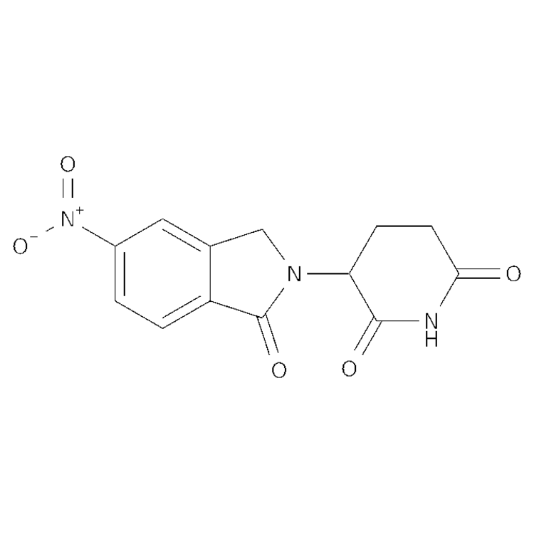 Structure of 1198787-23-3 | 3-(5-nitro-1-oxo-3H-isoindol-2-yl)piperidine-2,6-dione