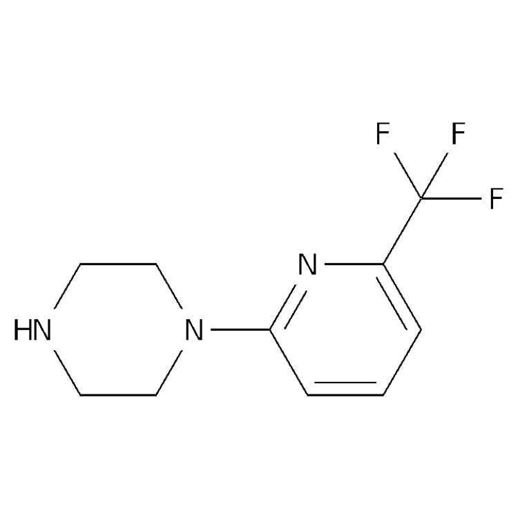 Structure of 127561-18-6 | 1-[6-(trifluoromethyl)pyridin-2-yl]piperazine