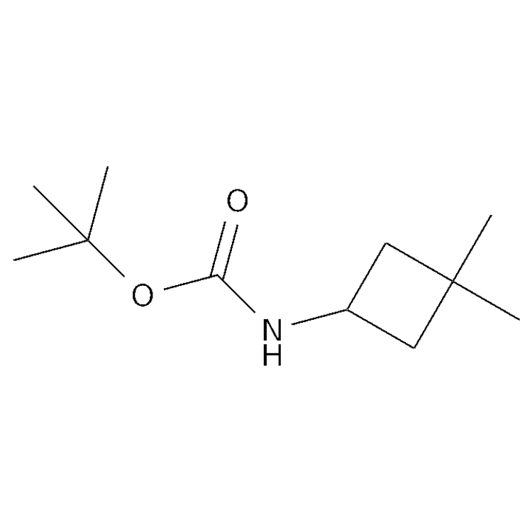 Structure of 1284247-21-7 | tert-butyl N-(3,3-dimethylcyclobutyl)carbamate