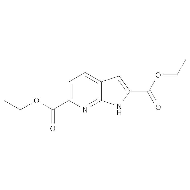 Structure of 1311569-08-0 | 2,6-diethyl 1H-pyrrolo[2,3-b]pyridine-2,6-dicarboxylate