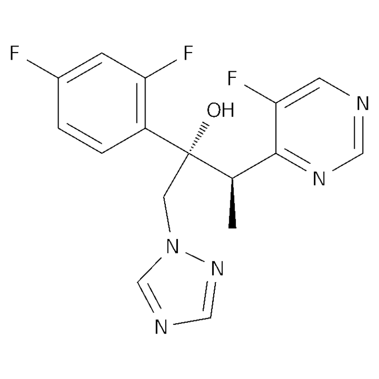Structure of 137234-63-0 | (2S,3R)-2-(2,4-difluorophenyl)-3-(5-fluoropyrimidin-4-yl)-1-(1,2,4-triazol-1-yl)butan-2-ol