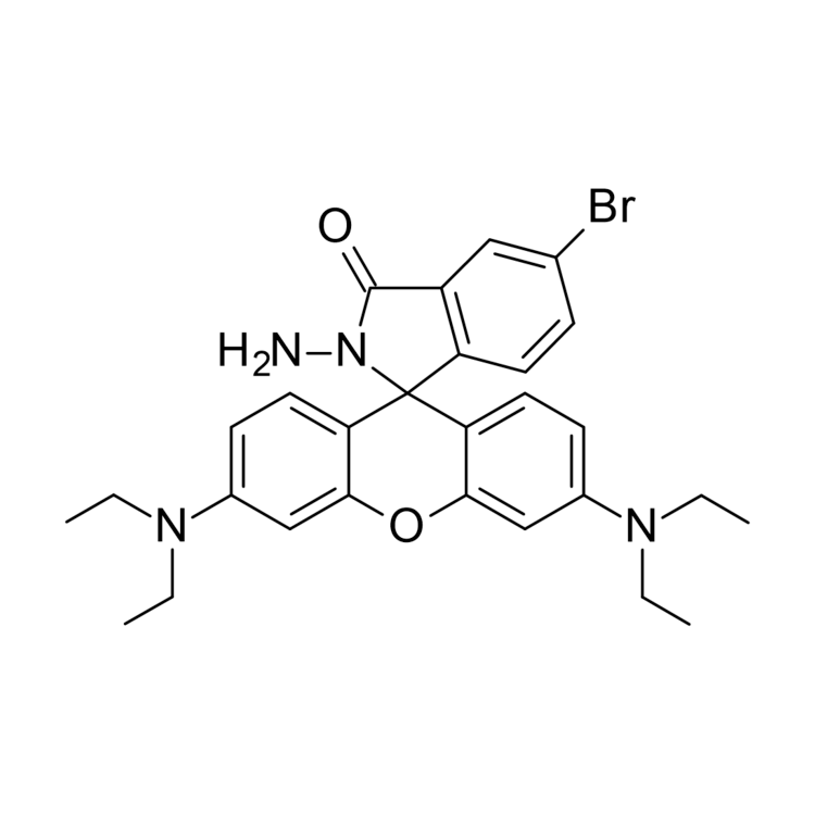 2-amino-5-bromo-3',6'-bis(diethylamino)-2,3-dihydrospiro[isoindole-1,9'-xanthene]-3-one