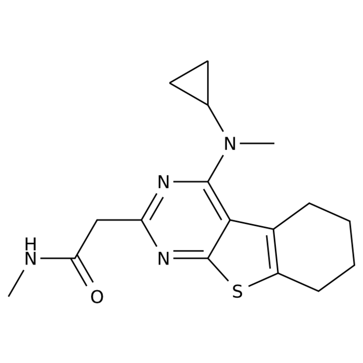 2-{3-[cyclopropyl(methyl)amino]-8-thia-4,6-diazatricyclo[7.4.0.0^{2,7}]trideca-1(9),2,4,6-tetraen-5-yl}-N-methylacetamide