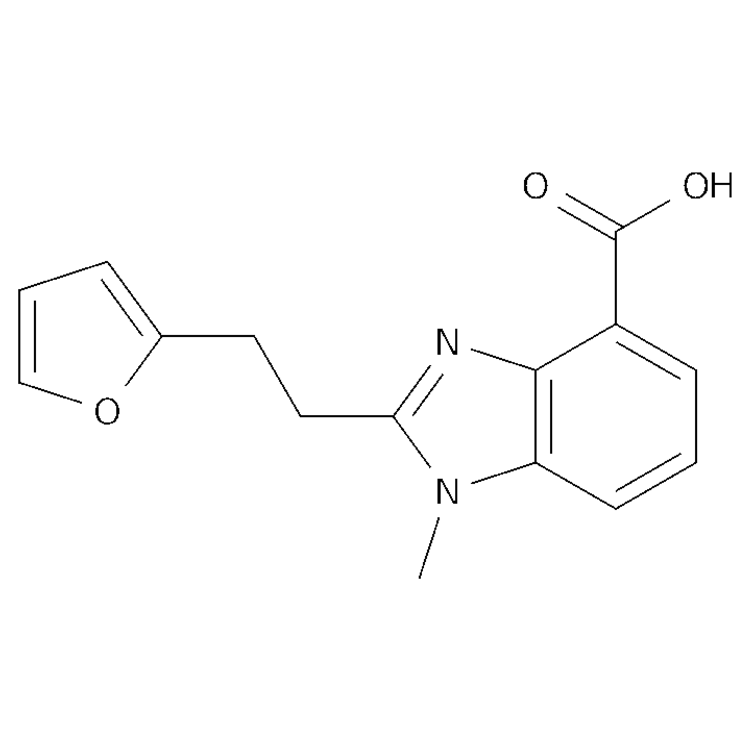 Structure of 1527841-29-7 | 2-[2-(furan-2-yl)ethyl]-1-methyl-1,3-benzodiazole-4-carboxylic acid