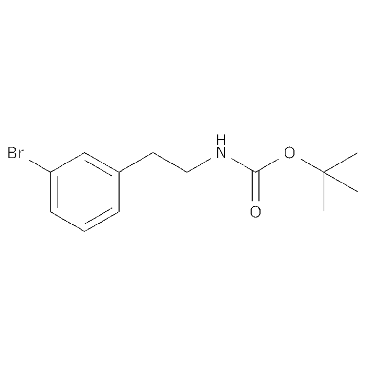 Structure of 153732-25-3 | tert-butyl N-[2-(3-bromophenyl)ethyl]carbamate