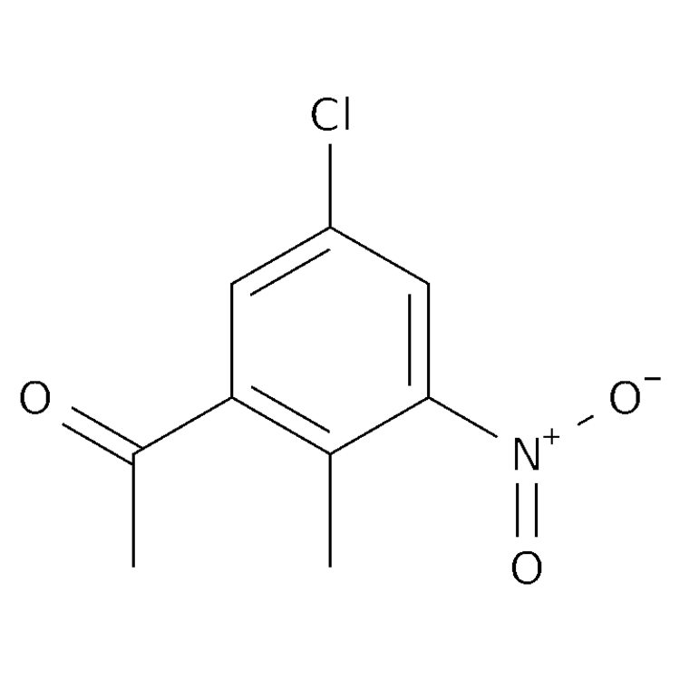 Structure of 154258-12-5 | 1-(5-chloro-2-methyl-3-nitrophenyl)ethanone