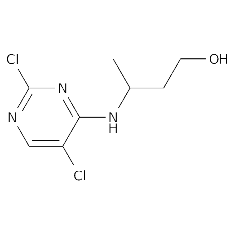 Structure of 1547422-52-5 | 3-[(2,5-dichloropyrimidin-4-yl)amino]butan-1-ol