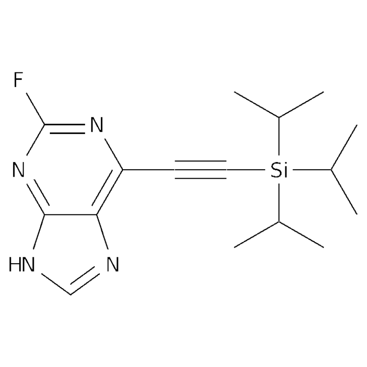 2-fluoro-6-[2-(triisopropylsilyl)ethynyl]-9H-purine