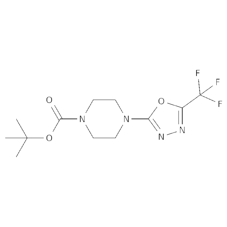 tert-butyl 4-[5-(trifluoromethyl)-1,3,4-oxadiazol-2-yl]piperazine-1-carboxylate