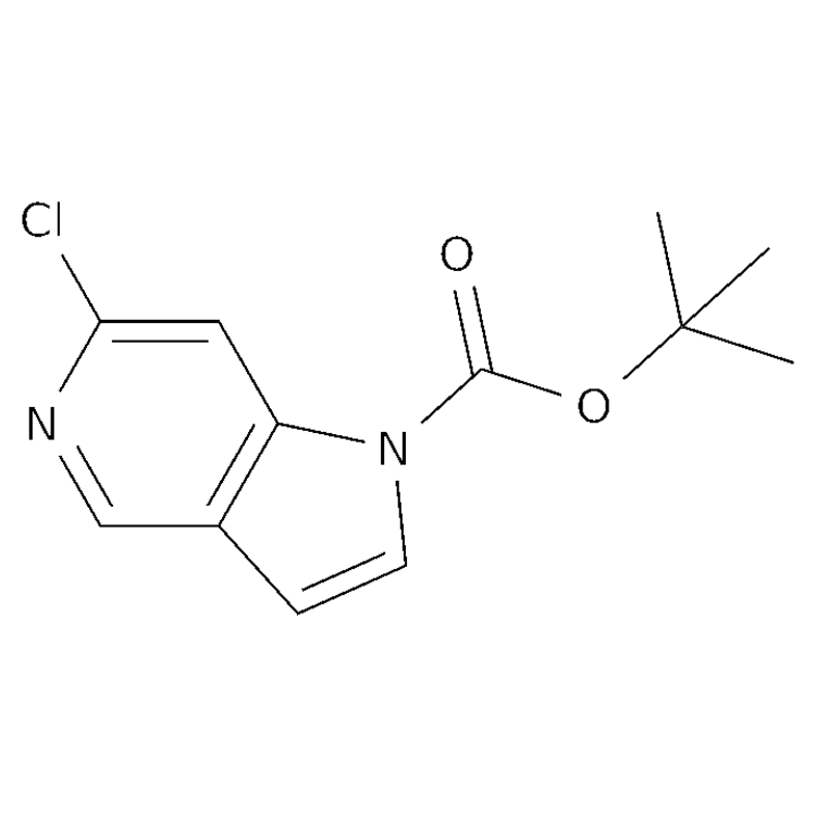 Structure of 1649468-62-1 | tert-butyl 6-chloropyrrolo[3,2-c]pyridine-1-carboxylate