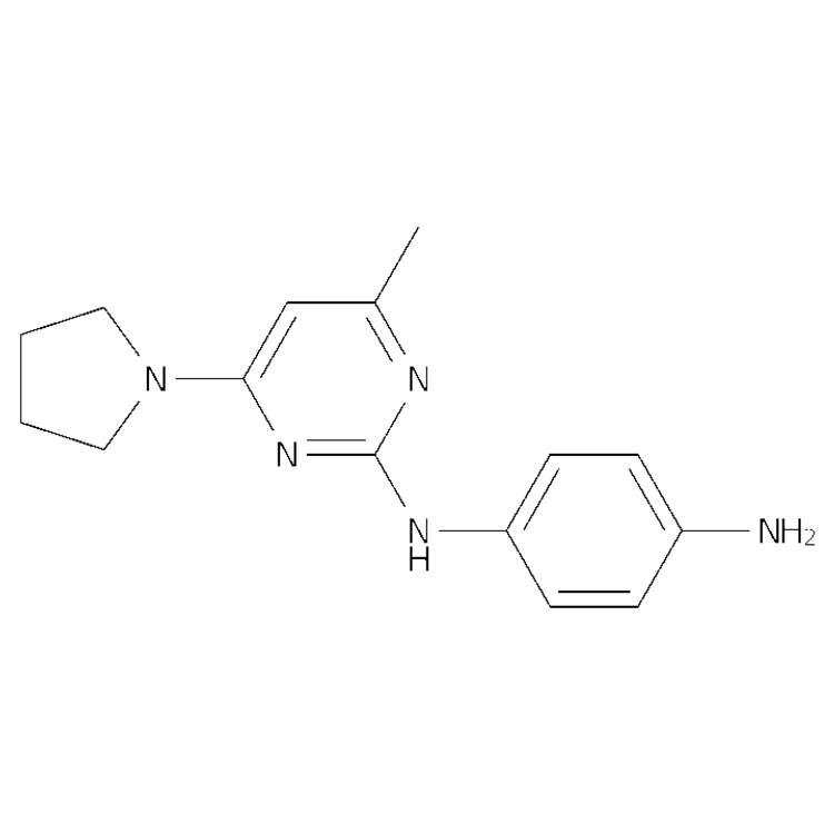 1-N-[4-methyl-6-(pyrrolidin-1-yl)pyrimidin-2-yl]benzene-1,4-diamine