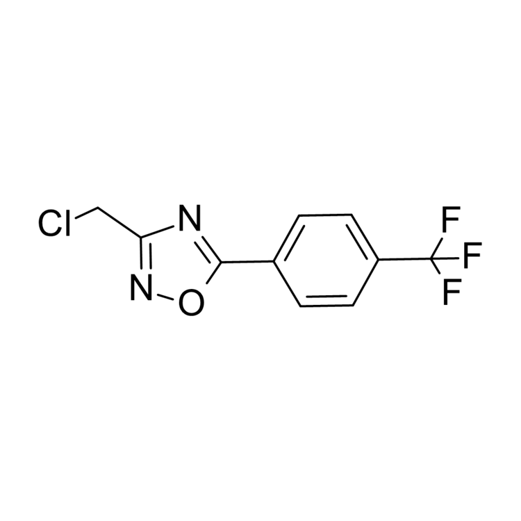 Structure of 175205-84-2 | 3-(chloromethyl)-5-[4-(trifluoromethyl)phenyl]-1,2,4-oxadiazole