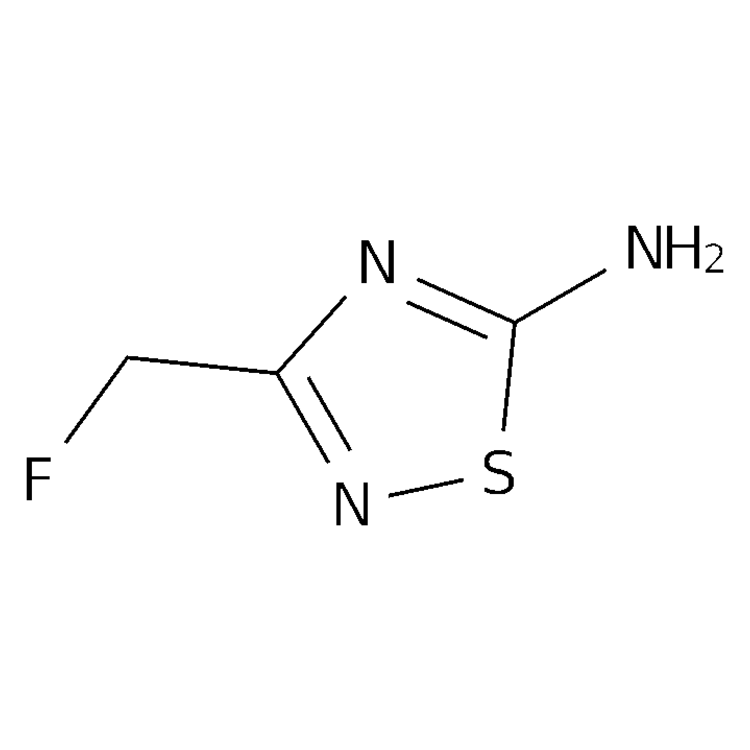 Structure of 1783678-94-3 | 3-(fluoromethyl)-1,2,4-thiadiazol-5-amine