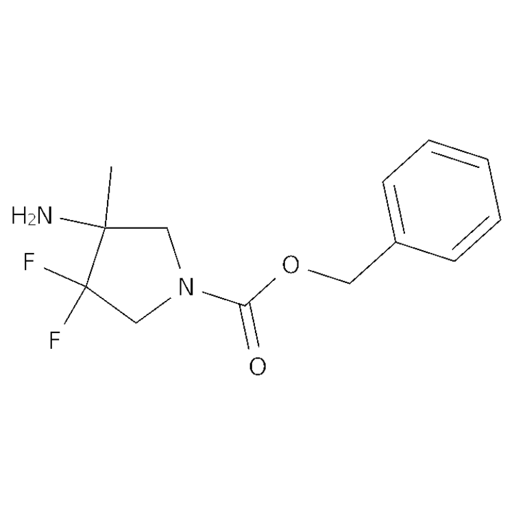 benzyl 3-amino-4,4-difluoro-3-methylpyrrolidine-1-carboxylate