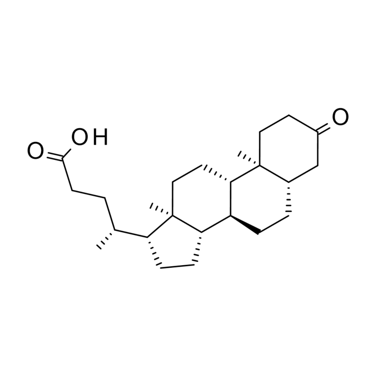 Structure of 19038-19-8 | (R)-4-((5S,8R,9S,10S,13R,14S,17R)-10,13-dimethyl-3-oxohexadecahydro-1H-cyclopenta[a]phenanthren-17-yl)pentanoic acid