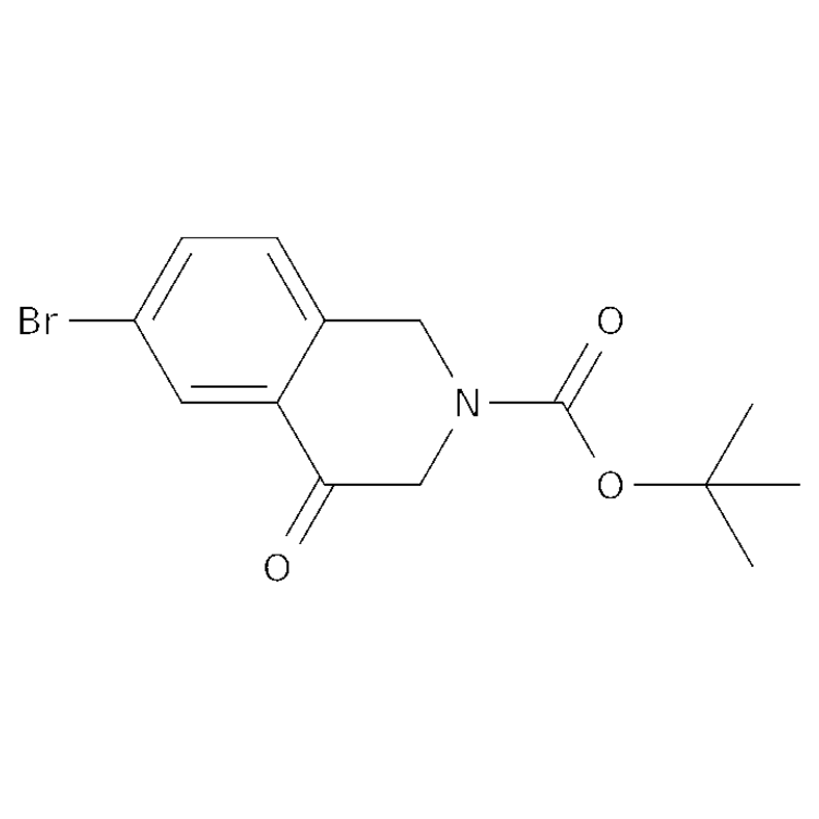 Structure of 1935005-74-5 | (6-bromo-4-oxo-1,3-dihydroisoquinolin-2-yl) tert-butyl formate