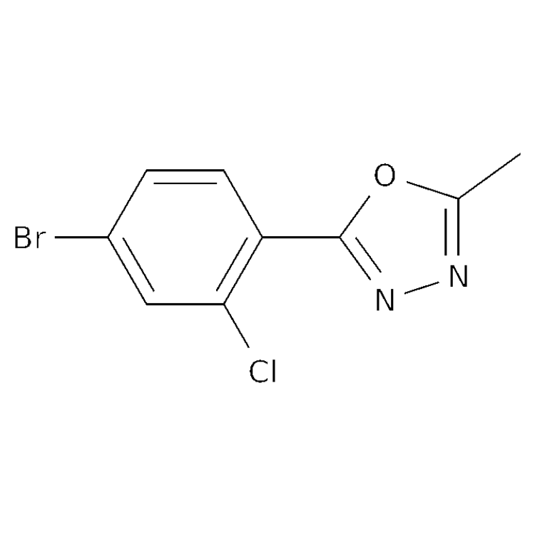 2-(4-bromo-2-chlorophenyl)-5-methyl-1,3,4-oxadiazole