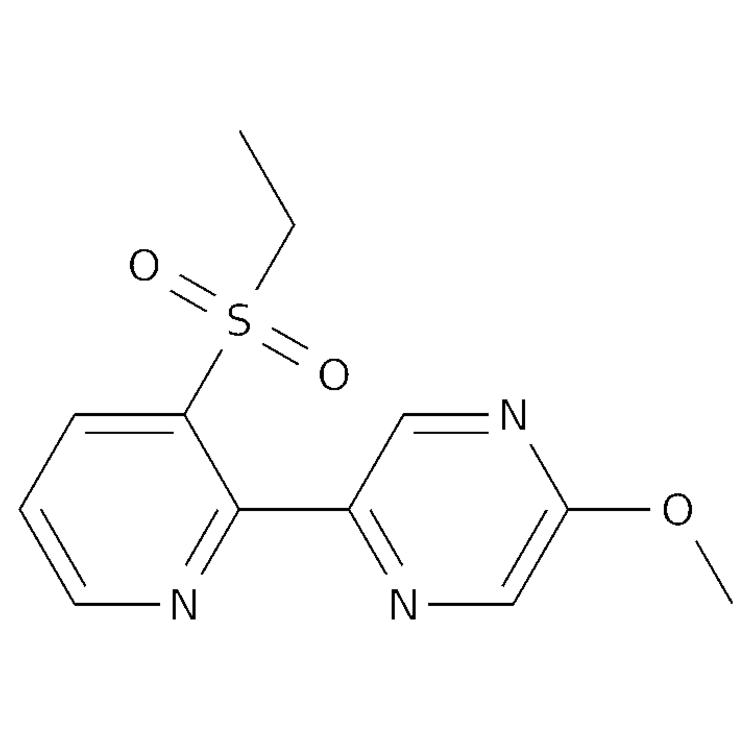 Structure of 2095474-37-4 | 2-[3-(ethanesulfonyl)pyridin-2-yl]-5-methoxypyrazine
