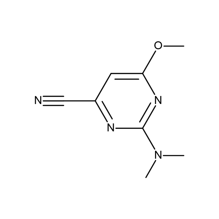 Structure of 2105627-65-2 | 2-(dimethylamino)-6-methoxypyrimidine-4-carbonitrile