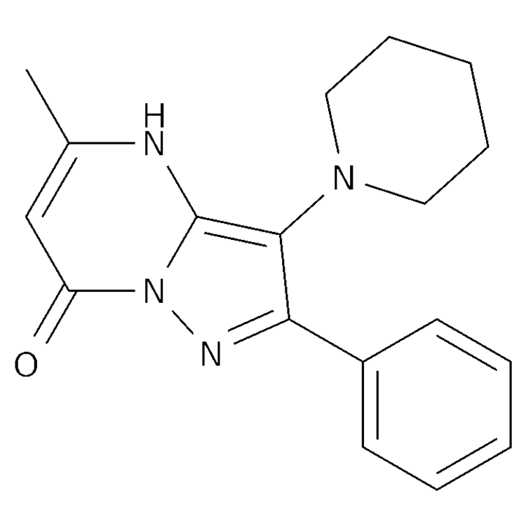 5-methyl-2-phenyl-3-(piperidin-1-yl)-4H-pyrazolo[1,5-a]pyrimidin-7-one