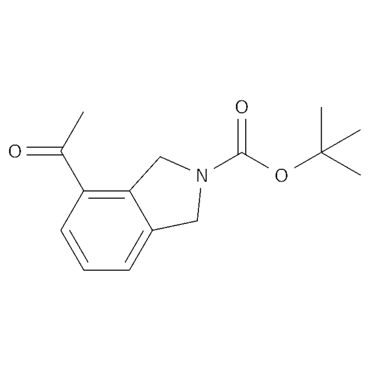 Structure of 2274091-79-9 | tert-butyl 4-acetyl-1,3-dihydroisoindole-2-carboxylate