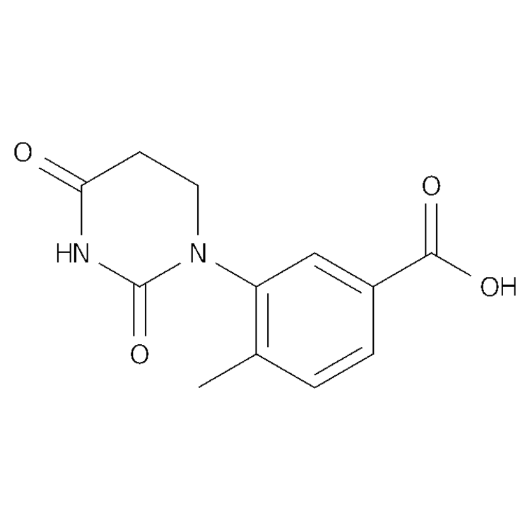 Structure of 2377643-37-1 | 3-(2,4-dioxo-1,3-diazinan-1-yl)-4-methylbenzoic acid