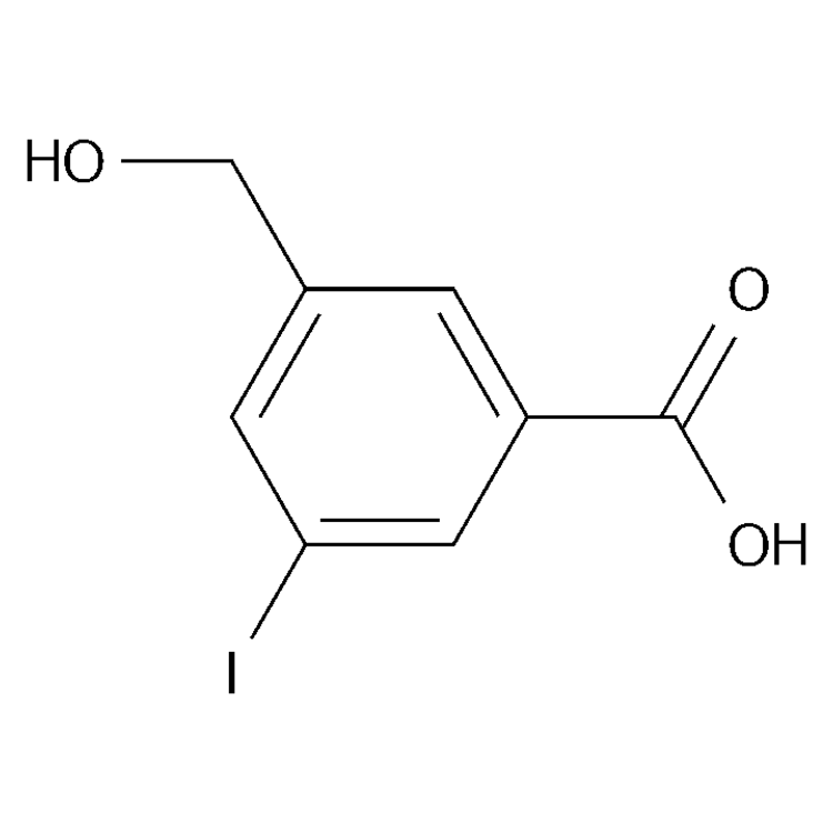 Structure of 2386393-03-7 | 3-(hydroxymethyl)-5-iodobenzoic acid