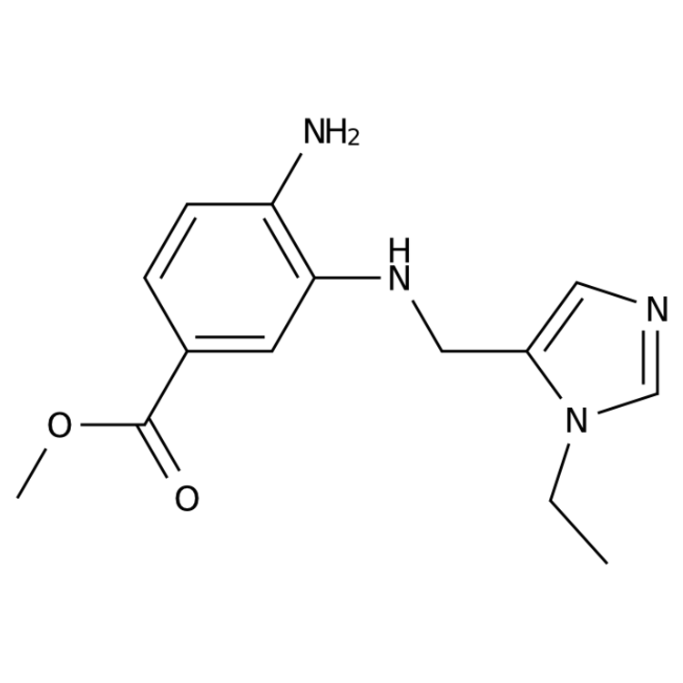 methyl 4-amino-3-{[(3-ethylimidazol-4-yl)methyl]amino}benzoate