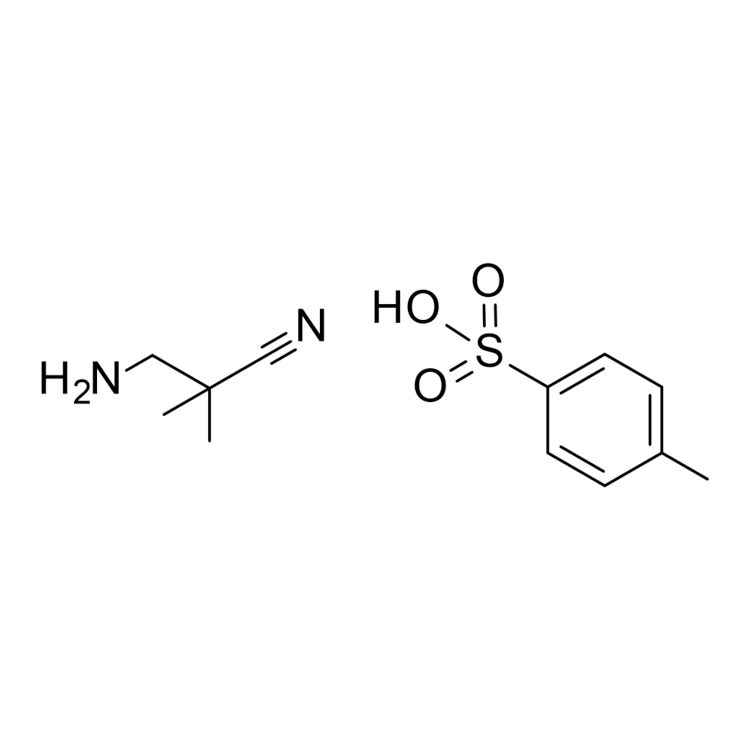 Structure of 2417415-45-1 | 3-amino-2,2-dimethylpropanenitrile; 4-methylbenzenesulfonic acid