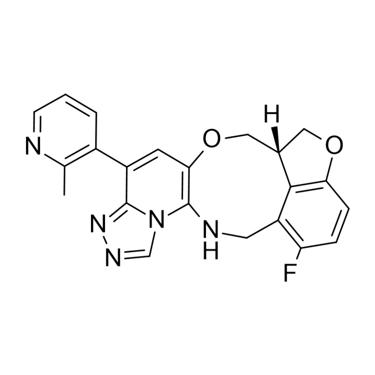 Structure of 2490676-18-9 | (S)-12-fluoro-4-(2-methylpyridin-3-yl)-7a,8,13,14-tetrahydro-7H-[1,2,4]triazolo[4',3':1,6]pyrido[3,2-b]benzofuro[4,3-fg][1,4]oxazonine
