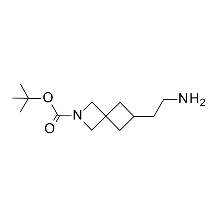 Structure of 2573304-98-8 | tert-butyl 6-(2-aminoethyl)-2-azaspiro[3.3]heptane-2-carboxylate