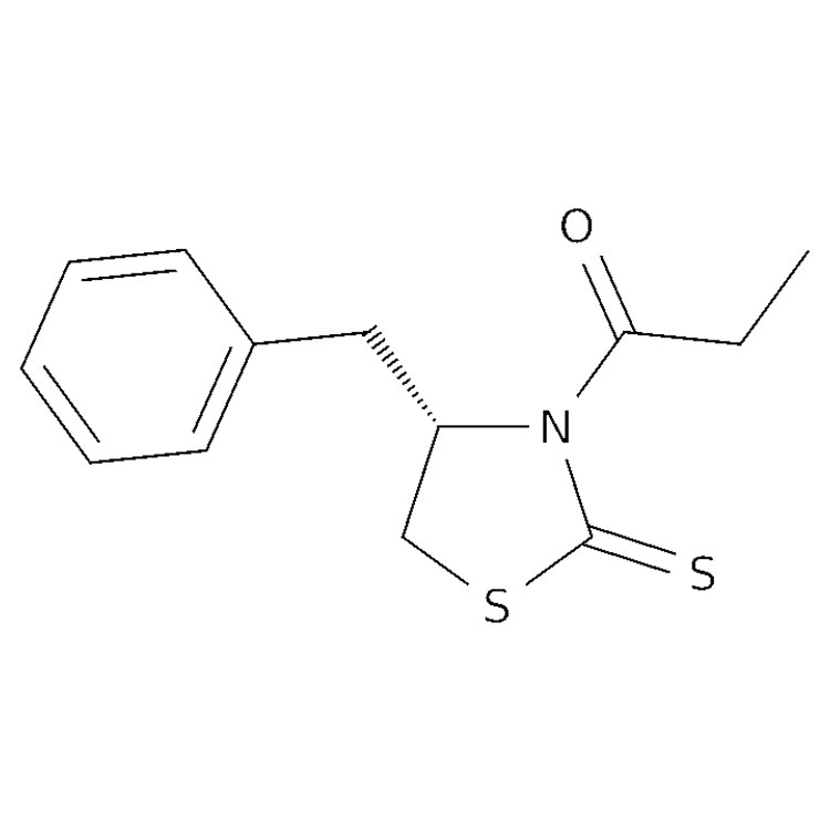 Structure of 263764-23-4 | (S)-1-(4-benzyl-2-thioxothiazolidin-3-yl)propan-1-one
