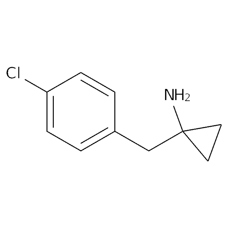 Structure of 27018-60-6 | 1-[(4-Chlorophenyl)methyl]cyclopropanamine